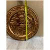 Image 2 : Vintage Decorative Wall Plate Copper Colour