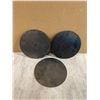 Image 1 : 3 Pieces of Rounded 1/4in Steel Plates