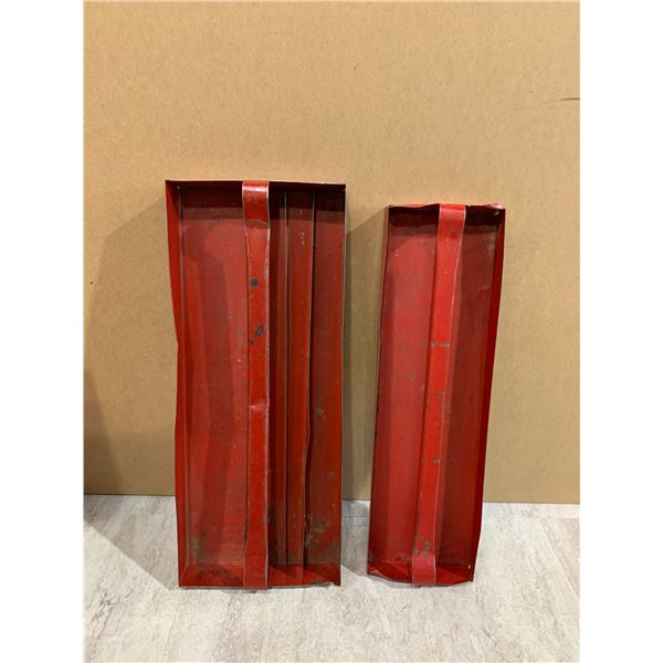 Lot of 2 Metal Toolbox Inserts