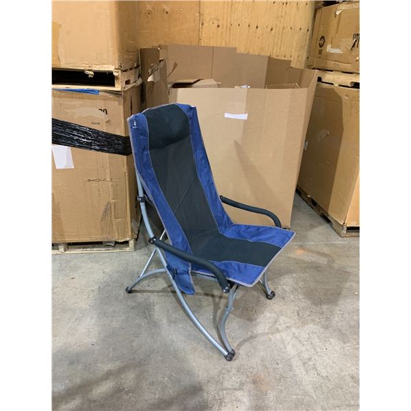 Woods Kootenay High Back Camping Chair - Blue