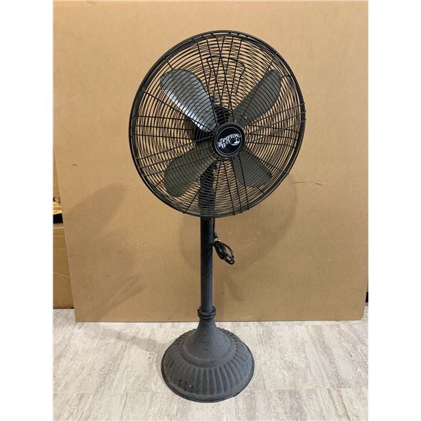 Black - Hampton Bay Industrial Style Fan - Cast Iron Base