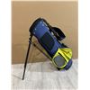 Image 6 : Dunlop JR Kids Golf Bag - Blue / Yellow / Built in Stand