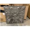 Image 1 : Large Vintage Style Pressed Metal Ceiling Tile Wall Art