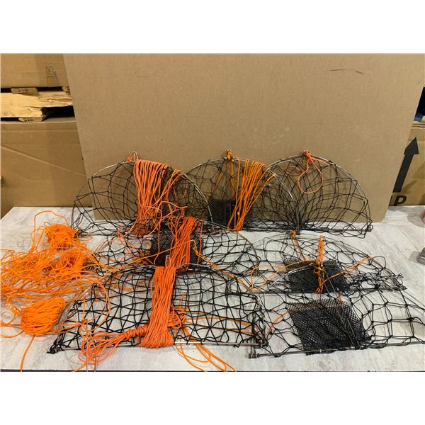 Box of 7 Assorted Crab Traps