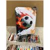 Image 5 : Soccer Sports Card Binder w/ 50 Topps Soccer Cards