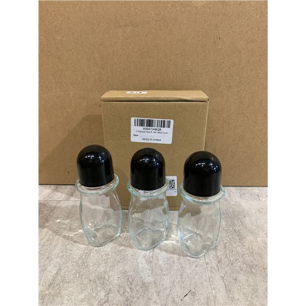 Pack of 3 Empty Glass Roller Bottles