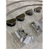 Image 4 : 2 Pack of Glass Corner Shower Shelfs