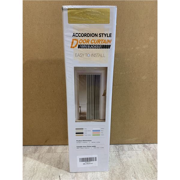 Accordion Style Door Curtain - 100% Blackout