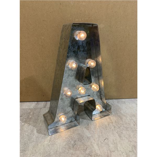 Metal Marquee Light Up LED Letter A
