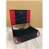 Image 1 : Uline Folding Stadium Chair - Black & Red