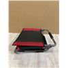 Image 5 : Uline Folding Stadium Chair - Black & Red