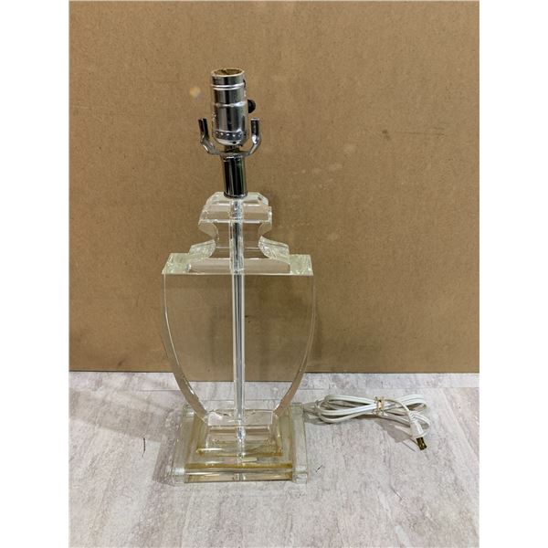 Clear Acrylic Table Lamp - No Shade