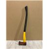 Image 1 : Red and Yellow Fire Axe w/ Fiberglass Handle