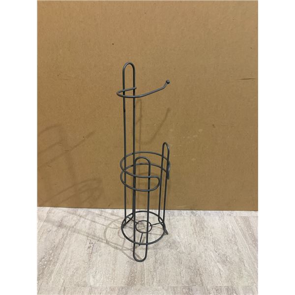 Free-Standing Metal Toilet Paper Holder