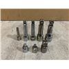 Image 1 : Bag of 8 Assorted Socket Extensions, Adapters & Driver Bits