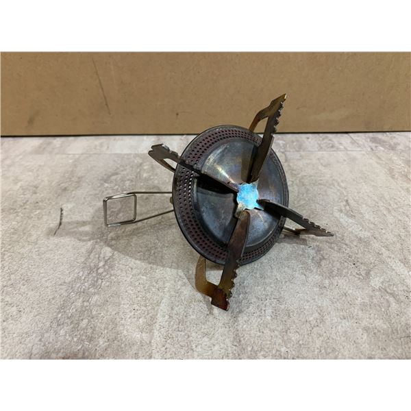 Stainless Steel Canister Mounted Backpacking Stove