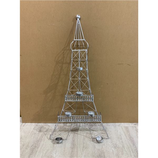 Metal Eiffel Tower Candle Holder Wall Hanger