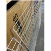 Image 10 : Lot of 4 Metal 6ft x 2ft Gridwalls (3 in x 3 in openings) One gridwall is damaged. See Photos.