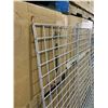 Image 2 : Lot of 4 Metal 6ft x 2ft Gridwalls (3 in x 3 in openings) One gridwall is damaged. See Photos.