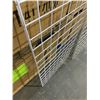 Image 3 : Lot of 4 Metal 6ft x 2ft Gridwalls (3 in x 3 in openings) One gridwall is damaged. See Photos.