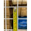 Image 4 : Lot of 4 Metal 6ft x 2ft Gridwalls (3 in x 3 in openings) One gridwall is damaged. See Photos.