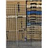 Image 7 : Lot of 4 Metal 6ft x 2ft Gridwalls (3 in x 3 in openings) One gridwall is damaged. See Photos.