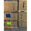 Image 9 : Lot of 4 Metal 6ft x 2ft Gridwalls (3 in x 3 in openings) One gridwall is damaged. See Photos.