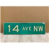 Image 1 : Aluminum 14th Ave NW Street Sign