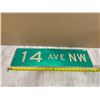 Image 5 : Aluminum 14th Ave NW Street Sign
