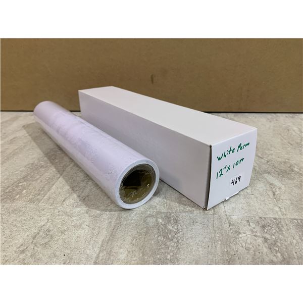 White Permanent Vinyl Roll Compatible With Cricut 12in X 10ft