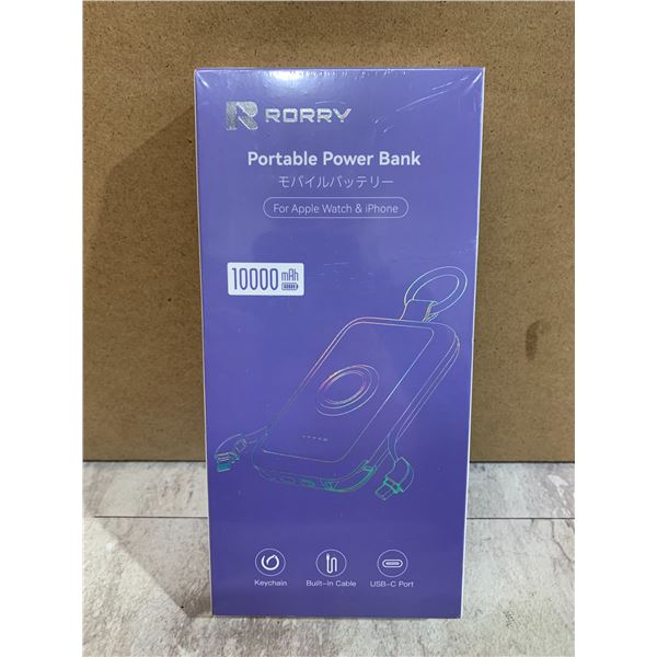 Rorry Portable Power Bank for Apple Watch & iPhone 10,000 mAh