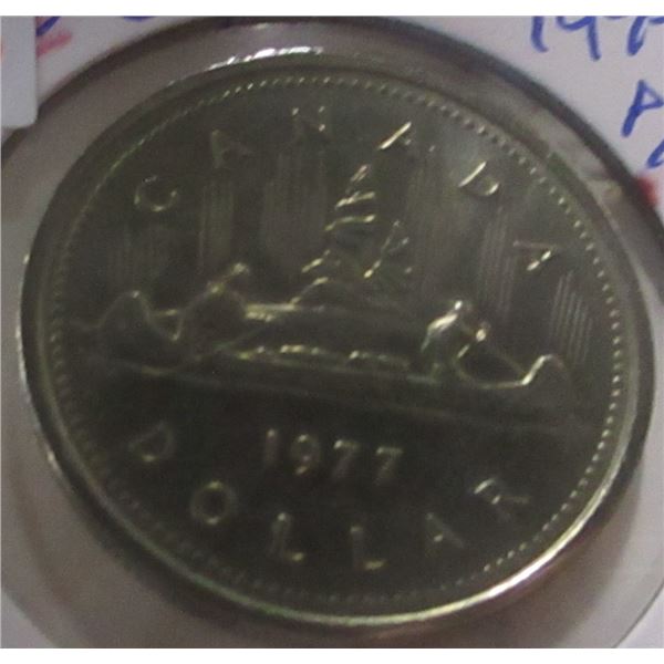 1977 PROOF LIKE CANADA VOYAGER DOLLAR