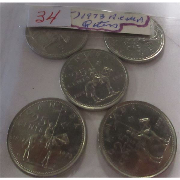 1973 RCMP BU CANADA QUARTER
