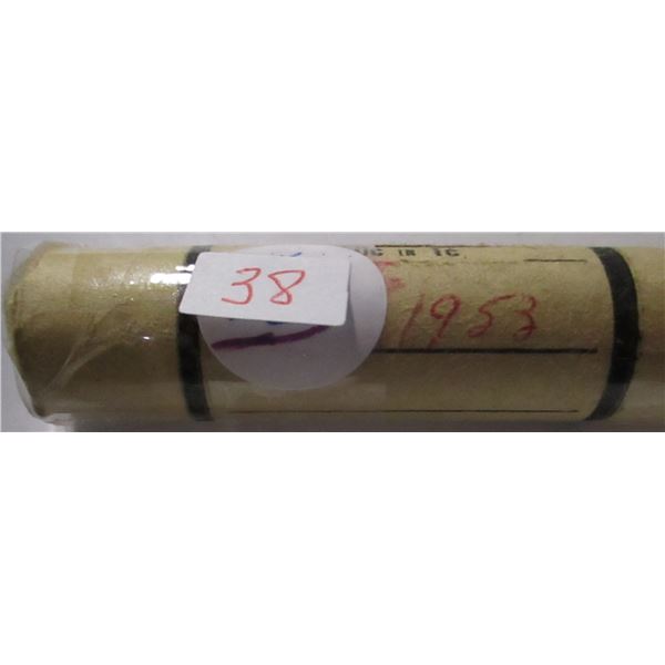 1953 ROLL OF SCARCE CANADA PENNIES