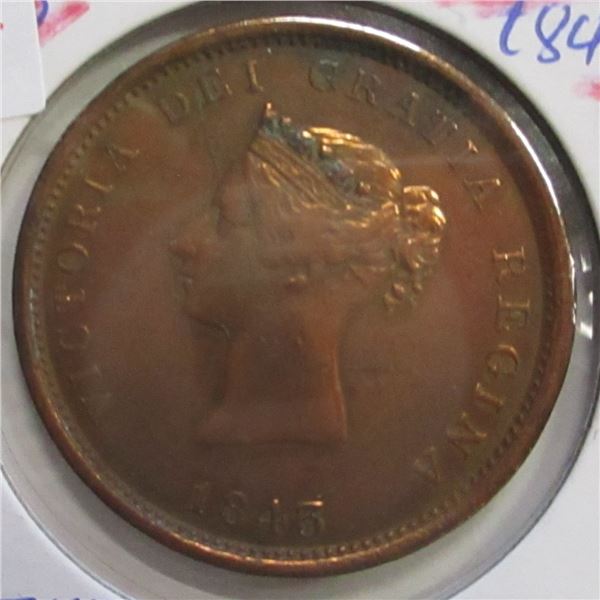 1843 NEW BRUNSWICK VICTORIAN PENNY TOKEN