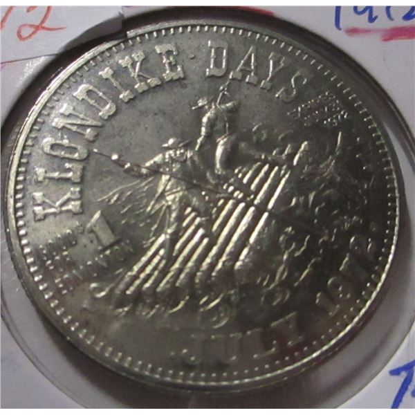 1972 CH/BU KLONDIKE TRADE3 DOLLAR