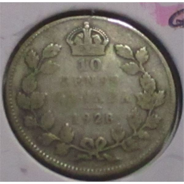 1928 CANADA KING GEORGE V SILVER DIME