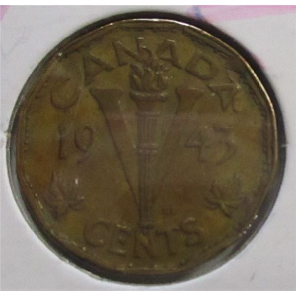 1943 CANADA VICTORY WARTIME NICKELS