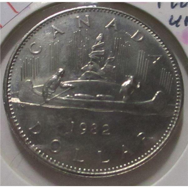 1982 UNCIRCULATED CANADA VOYAGER DOLLAR