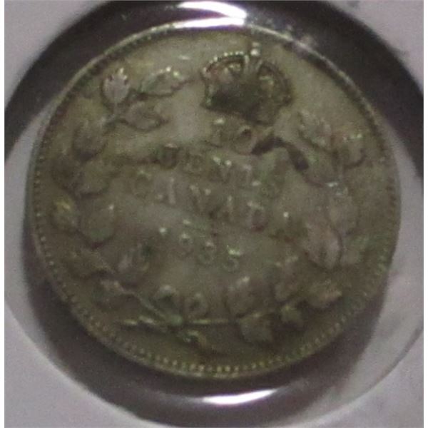 1935 CANADA KING GEORGE V SILVER DIME