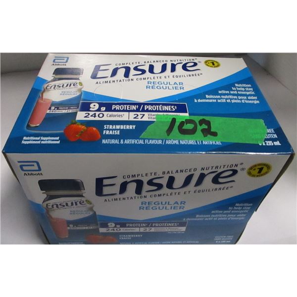 REGULAR ENSURE STRAWBERRY DRINK (6 BOTTLES X 235 ML)