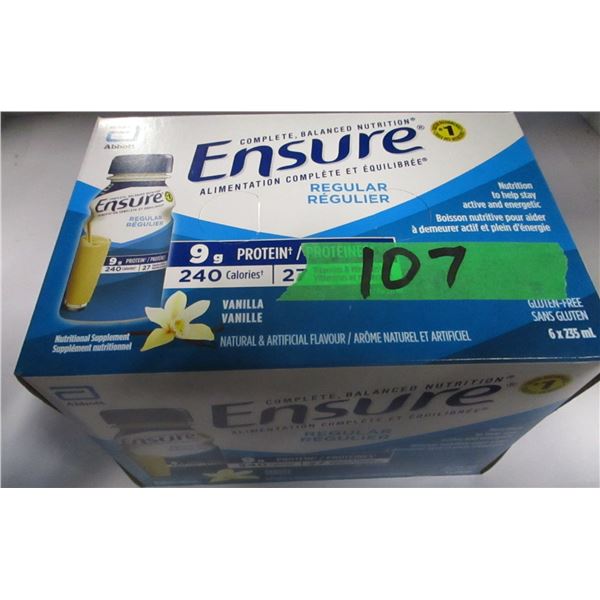 REGULAR ENSURE VANILLA DRINK (6 BOTTLES X 235 ML)