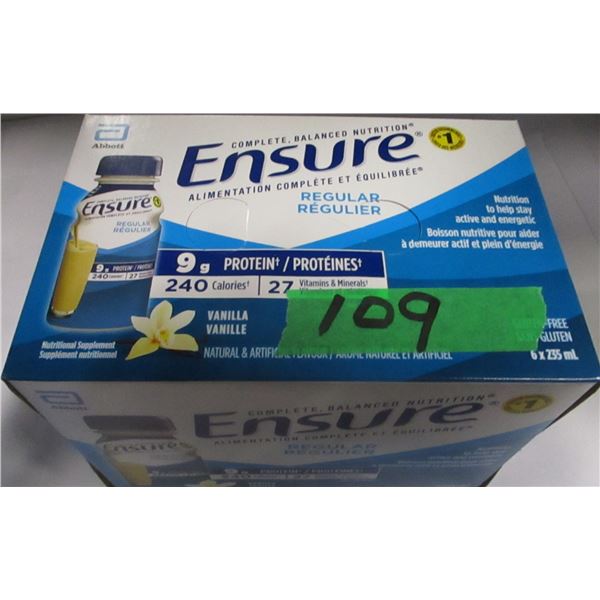 REGULAR ENSURE VANILLA DRINK (6 BOTTLES X 235 ML)