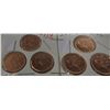 Image 1 : 3 - 2012 CANADA MAG PENNIES & 3 - 2011 CANADA NON-MAG PENNIES