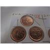 Image 3 : 3 - 2012 CANADA MAG PENNIES & 3 - 2011 CANADA NON-MAG PENNIES