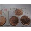 Image 5 : 3 - 2012 CANADA MAG PENNIES & 3 - 2011 CANADA NON-MAG PENNIES