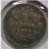 Image 1 : 1901 CANADA VICTORIAN SILVER FIVE CENT COIN