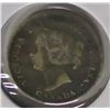 Image 2 : 1901 CANADA VICTORIAN SILVER FIVE CENT COIN