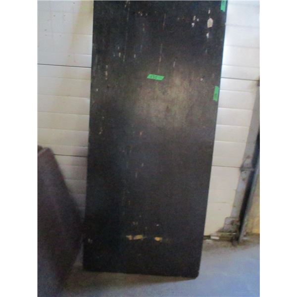 72" X 30" FOLDING PLYWOOD TOP TABLE (NEEDS PAINTING)