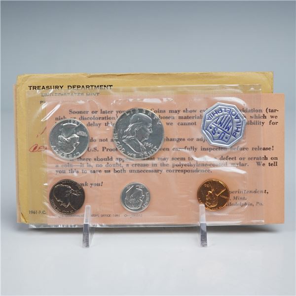 1961-P Proof Set of 5 Coins & Mint Token